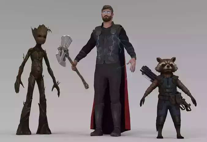 Thor Infinity War 3D model