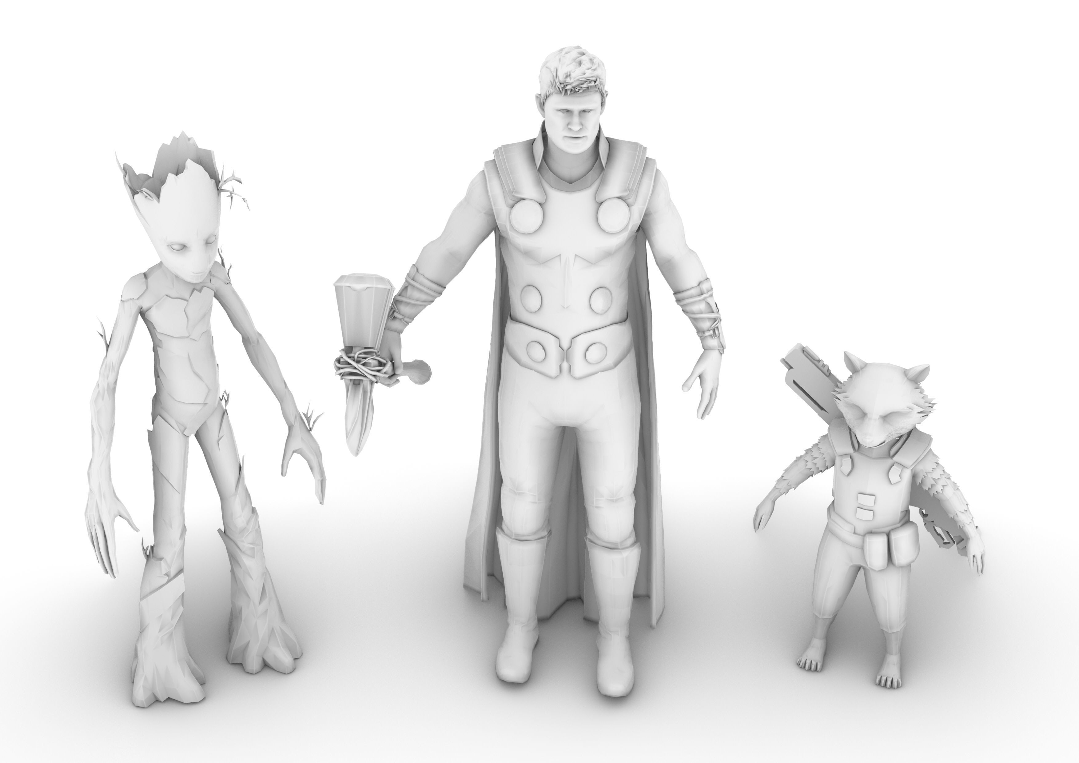 Thor Infinity War 3D model_23