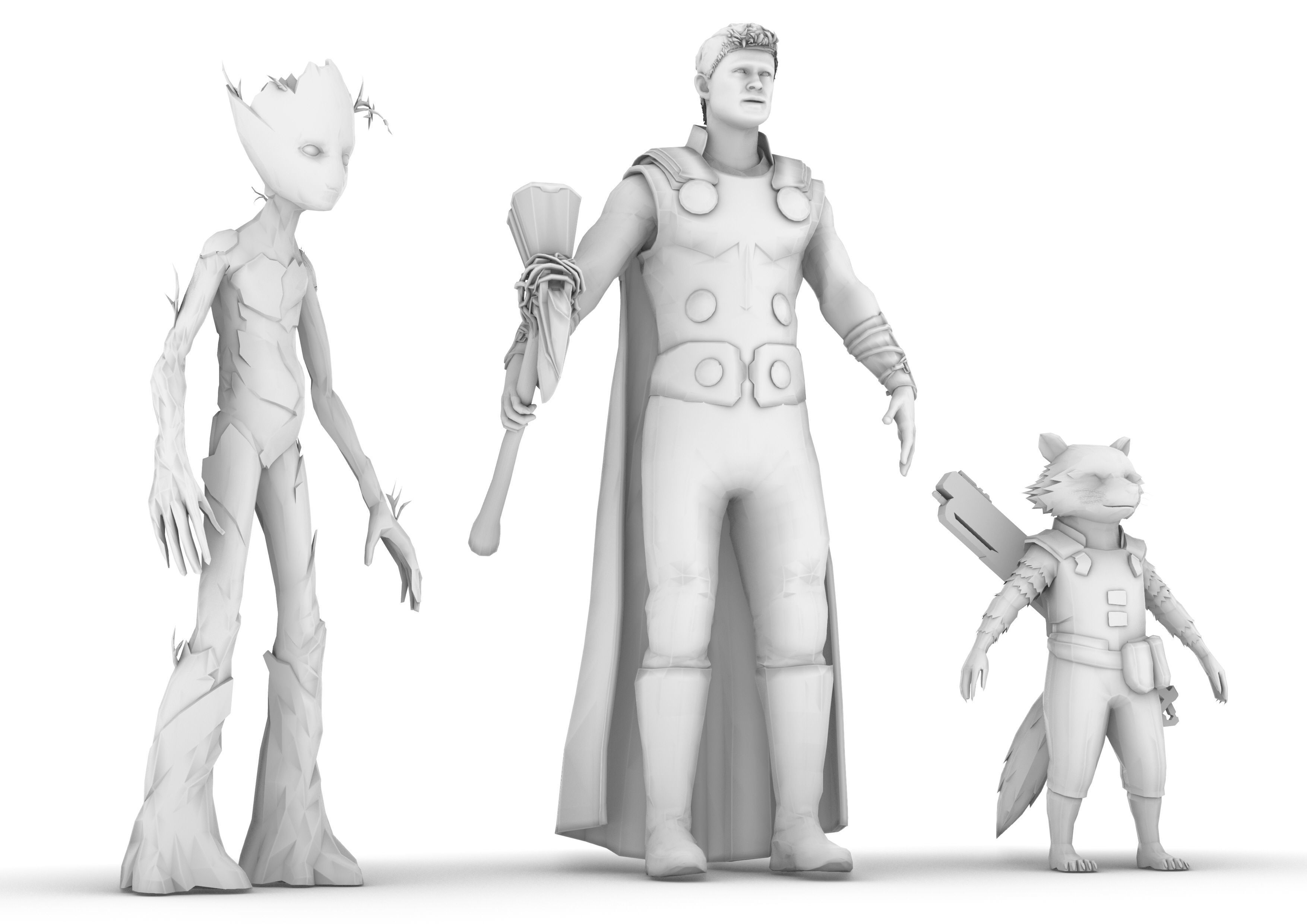 Thor Infinity War 3D model_25