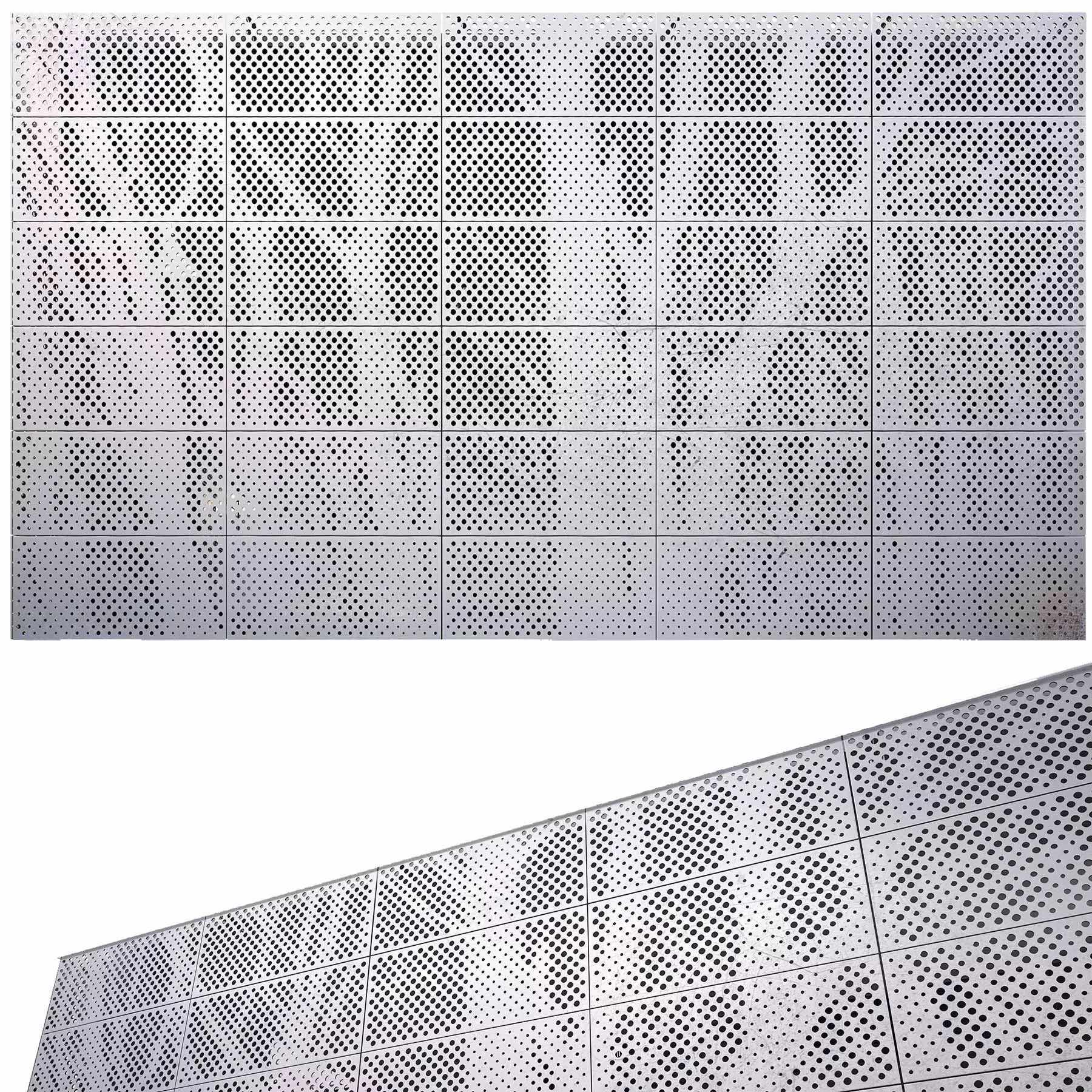 perforated metal panel N7 3D model_0