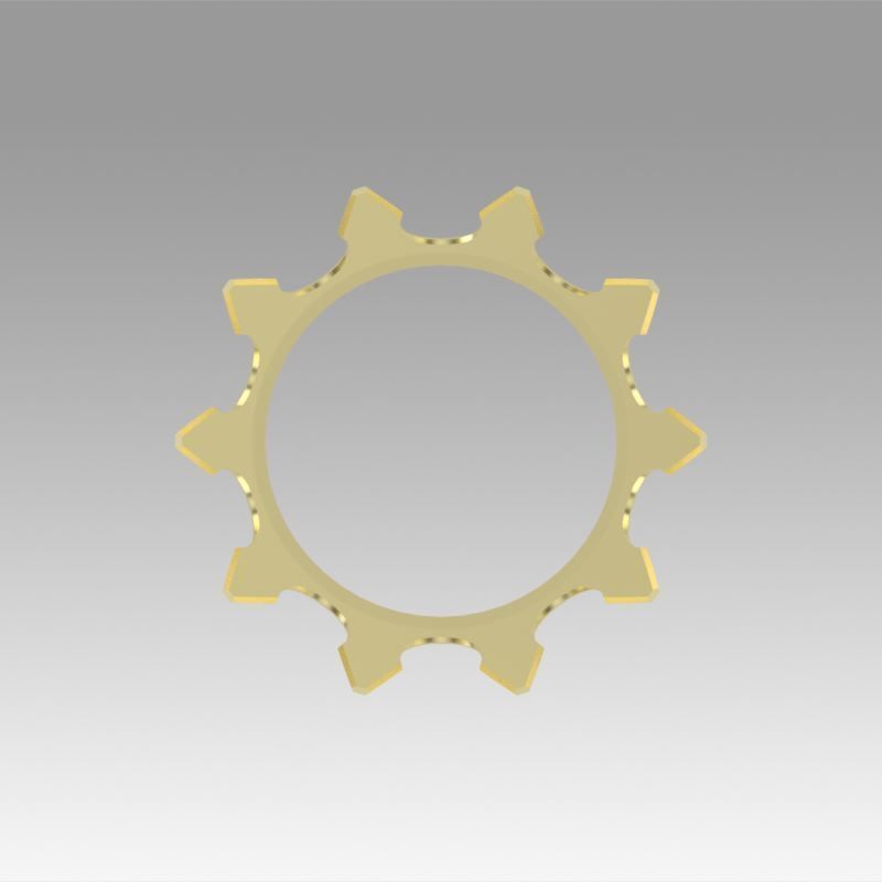 Gold crown 3D model_3