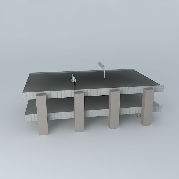 Multiple deck Freeway Free 3D model_2
