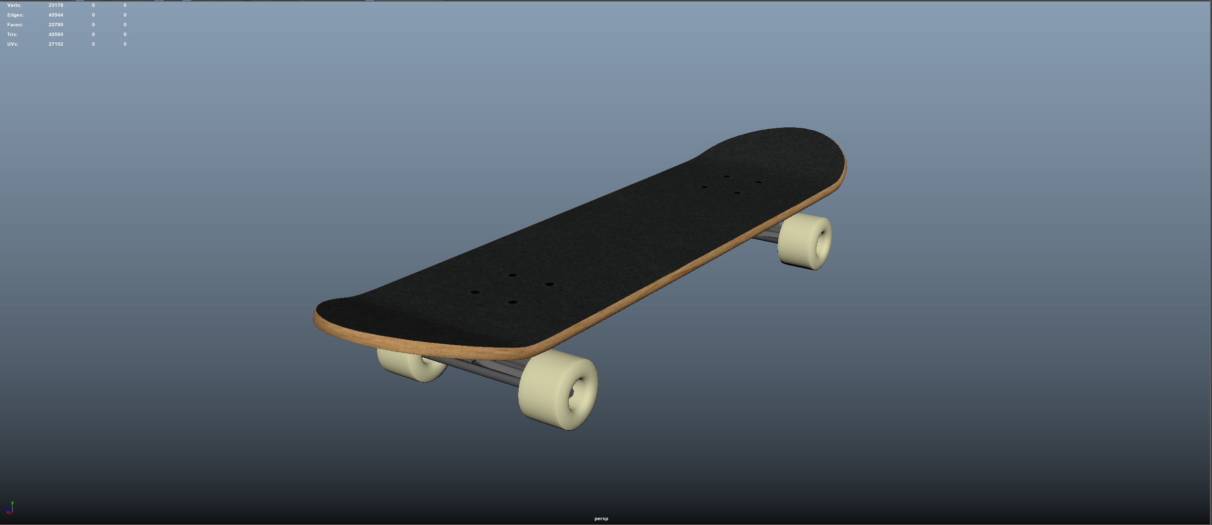 Skateboard 3D model_3