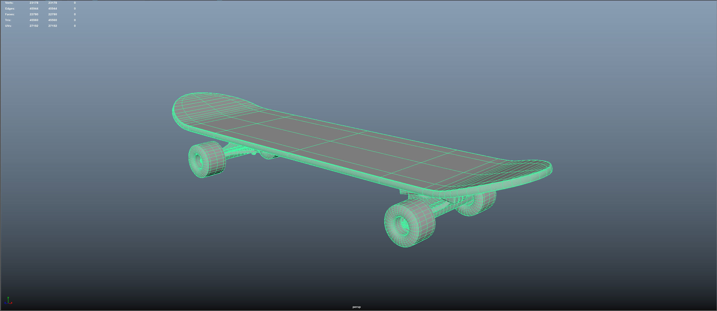 Skateboard 3D model_7