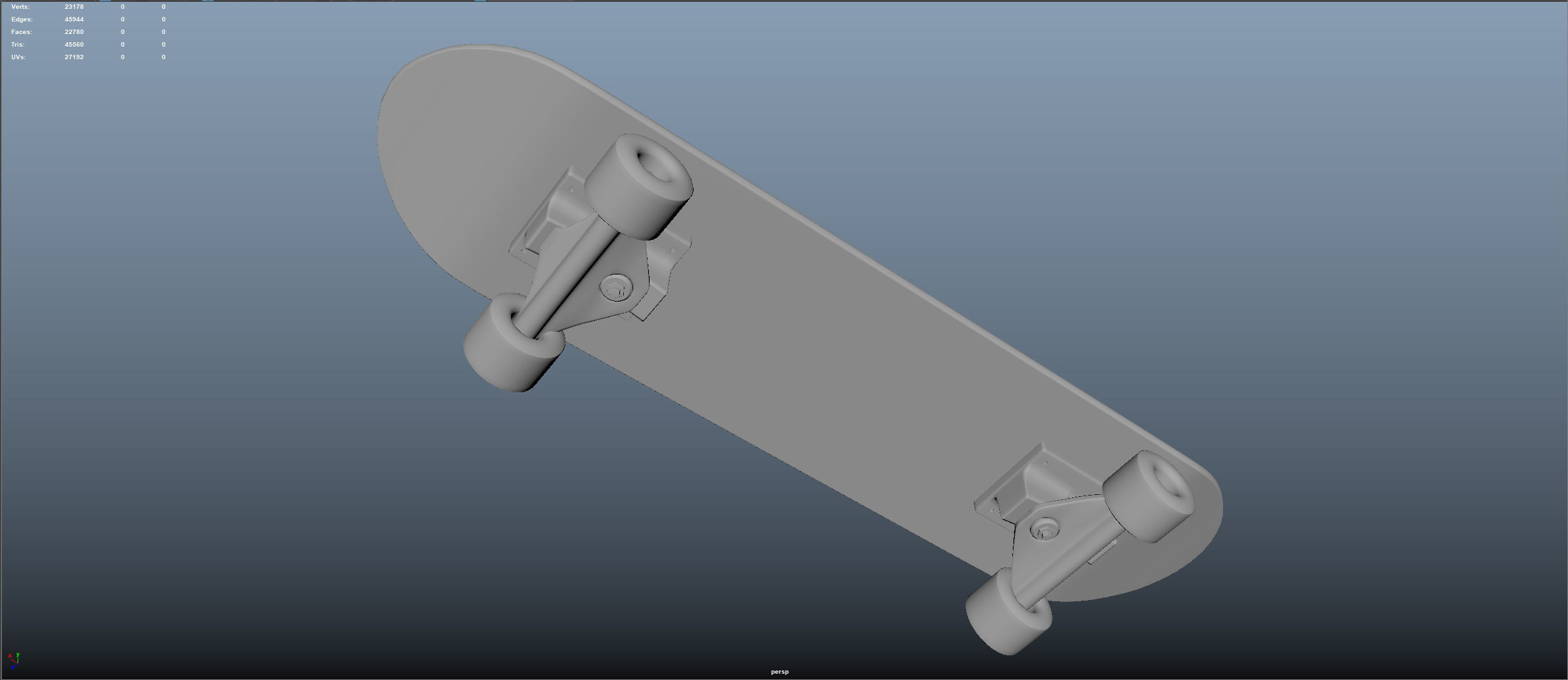 Skateboard 3D model_6