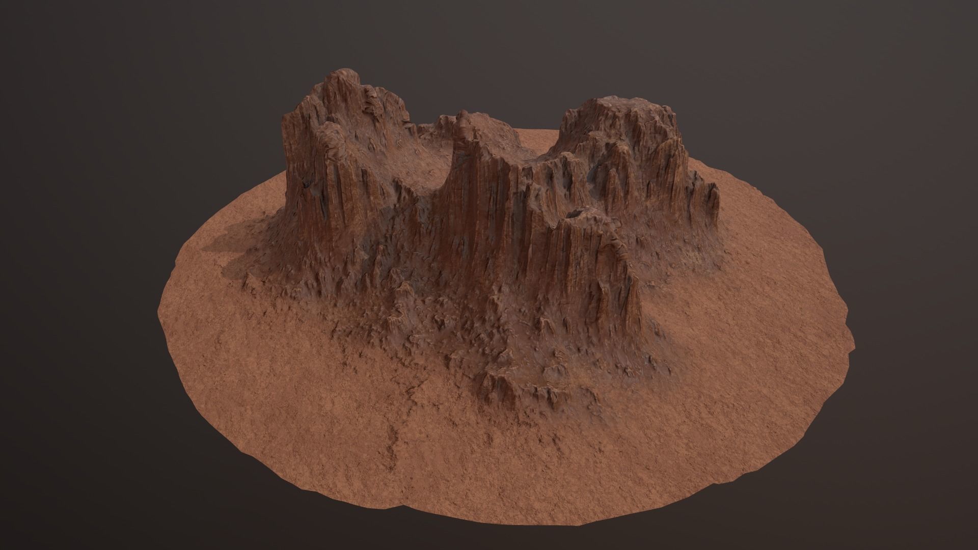 CANYON ROCK PBR Low-Poly Low-poly 3D model_9