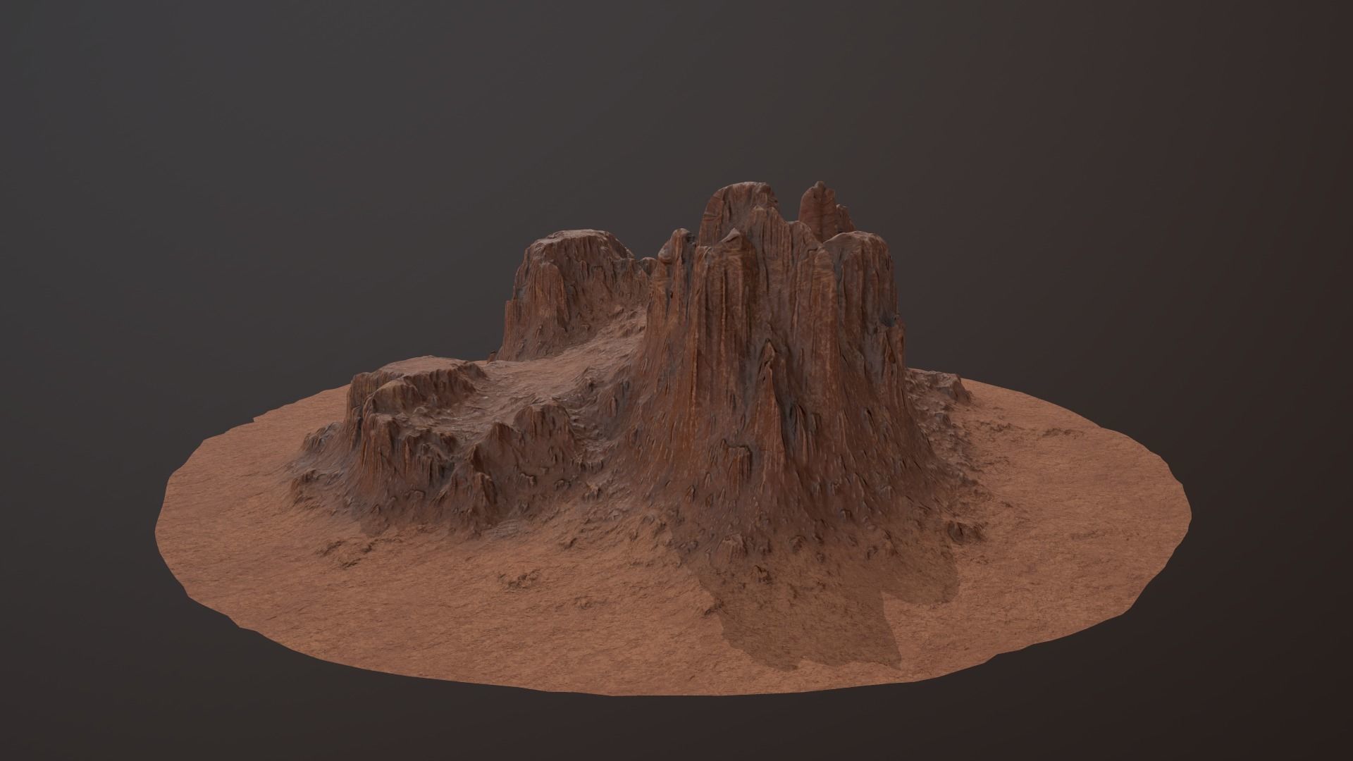 CANYON ROCK PBR Low-Poly Low-poly 3D model_1