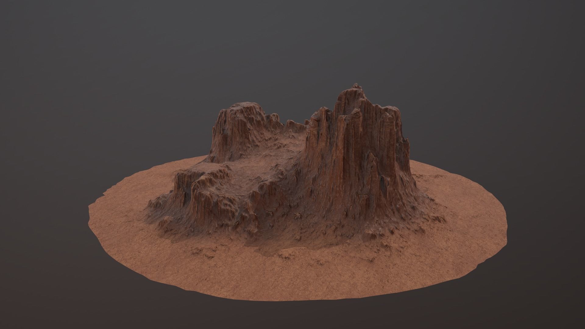 CANYON ROCK PBR Low-Poly Low-poly 3D model_6