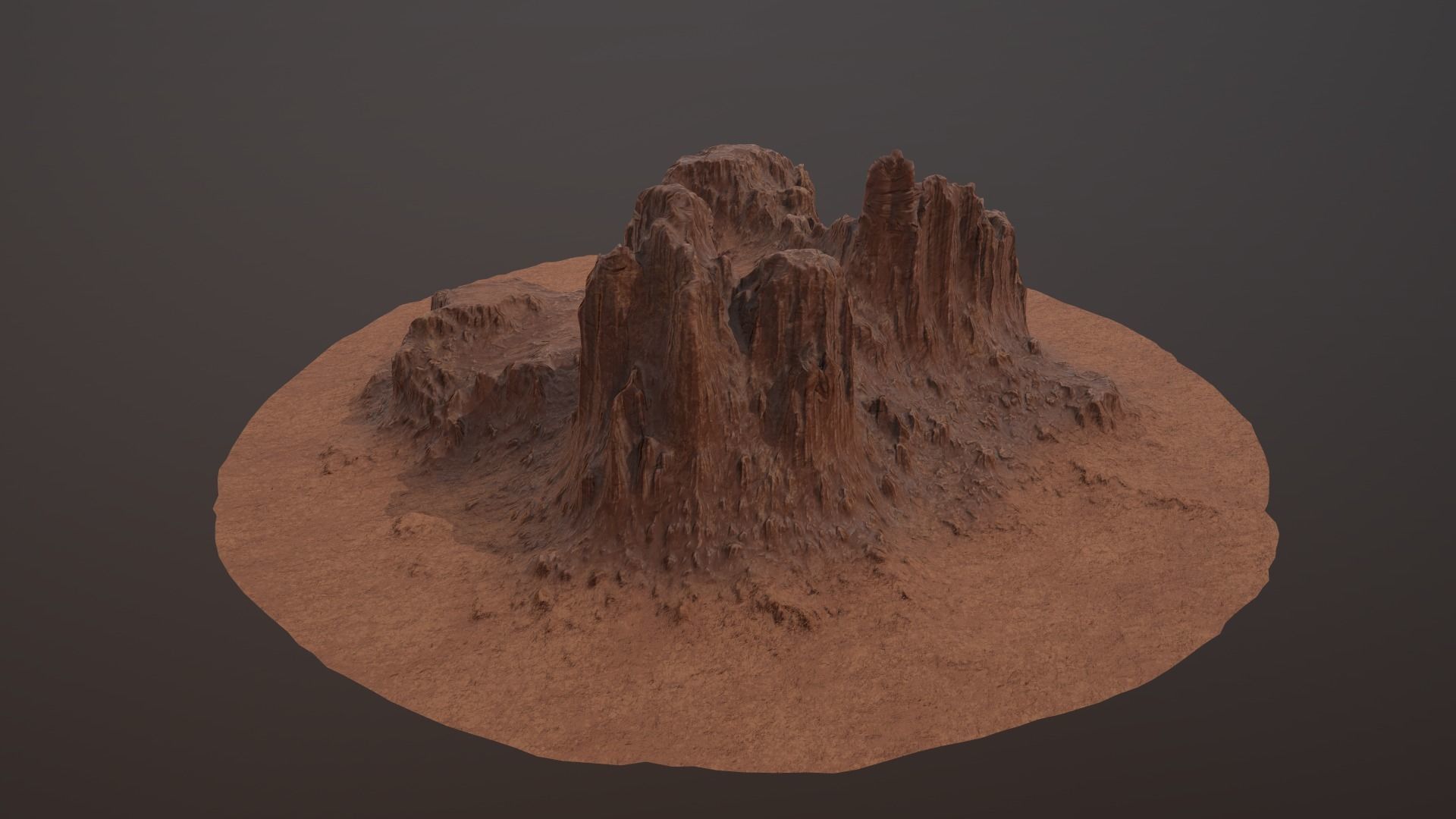 CANYON ROCK PBR Low-Poly Low-poly 3D model_10