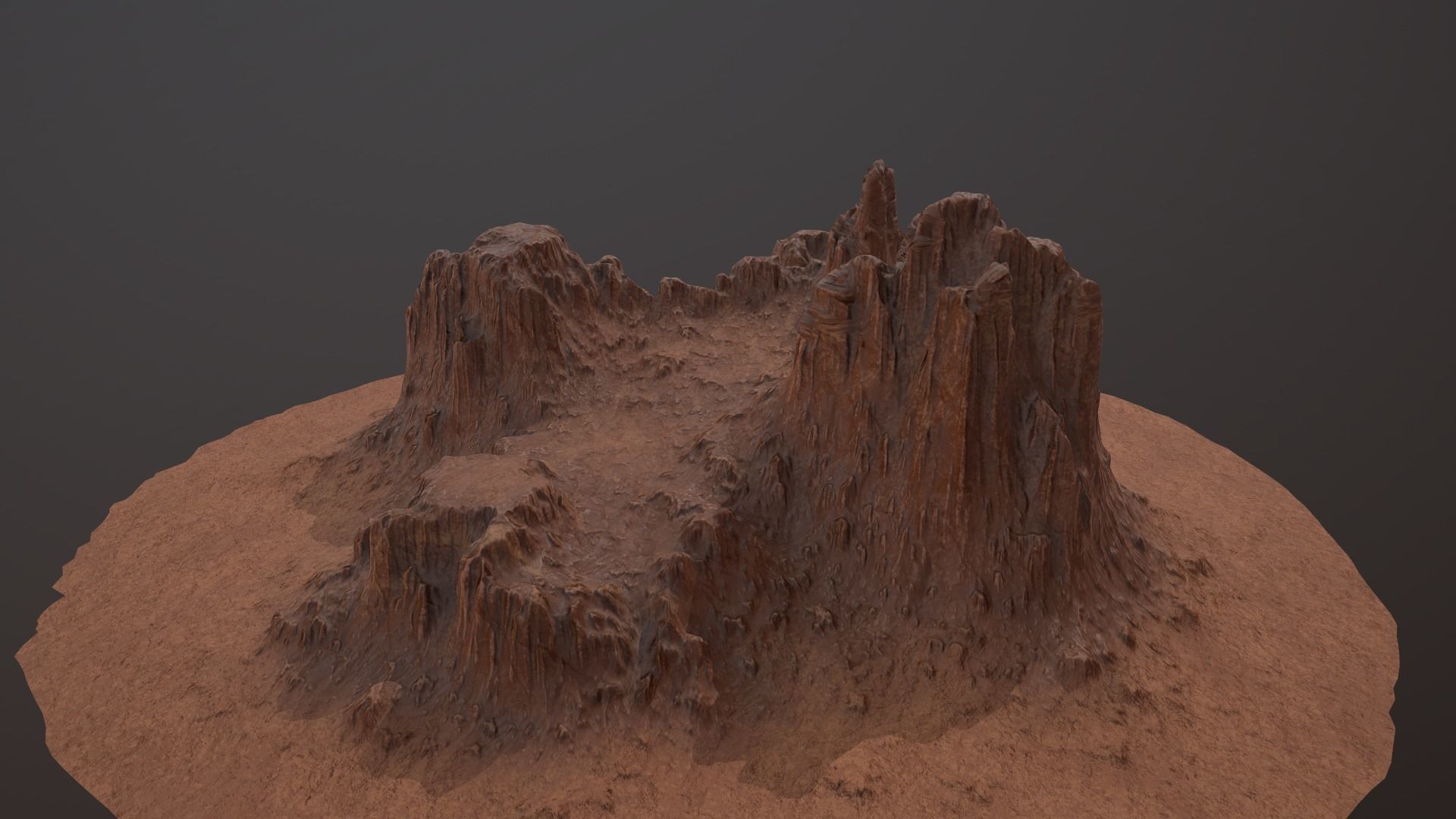 CANYON ROCK PBR Low-Poly Low-poly 3D model_7