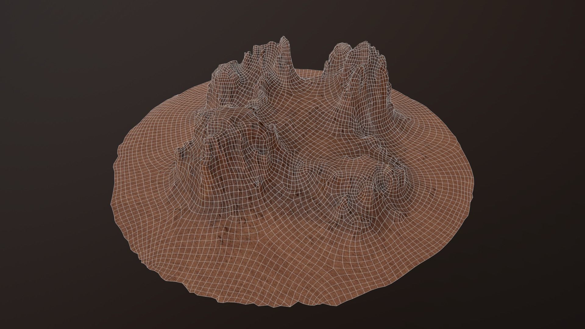 CANYON ROCK PBR Low-Poly Low-poly 3D model_12