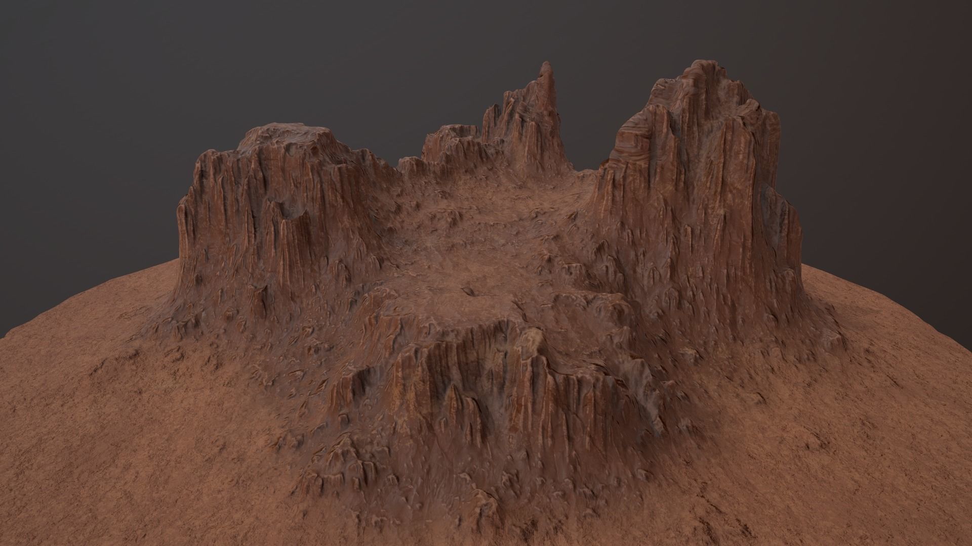 CANYON ROCK PBR Low-Poly Low-poly 3D model_3