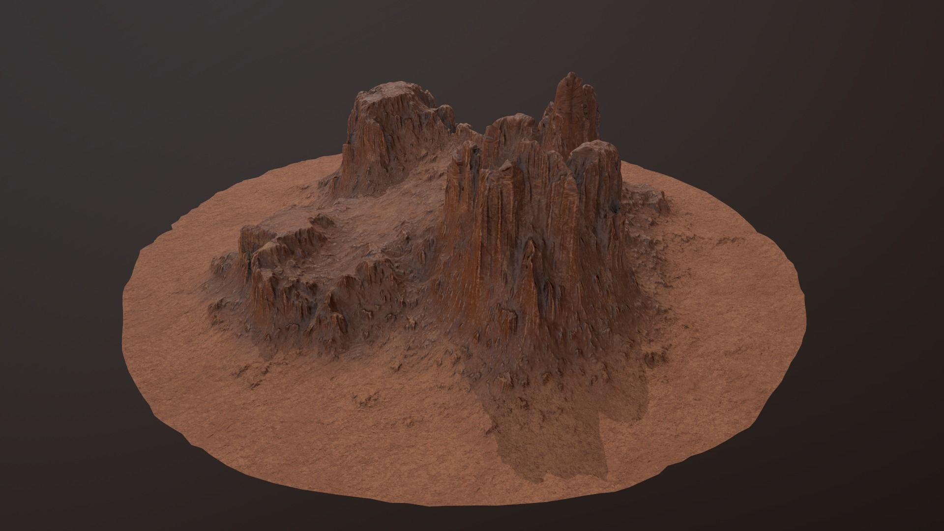CANYON ROCK PBR Low-Poly Low-poly 3D model_5
