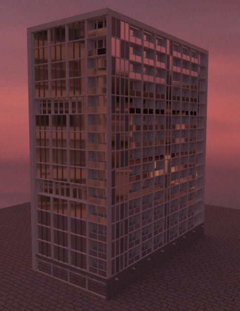 Blender 3D Dubai Hotel Building Good quality  Free 3D model_1