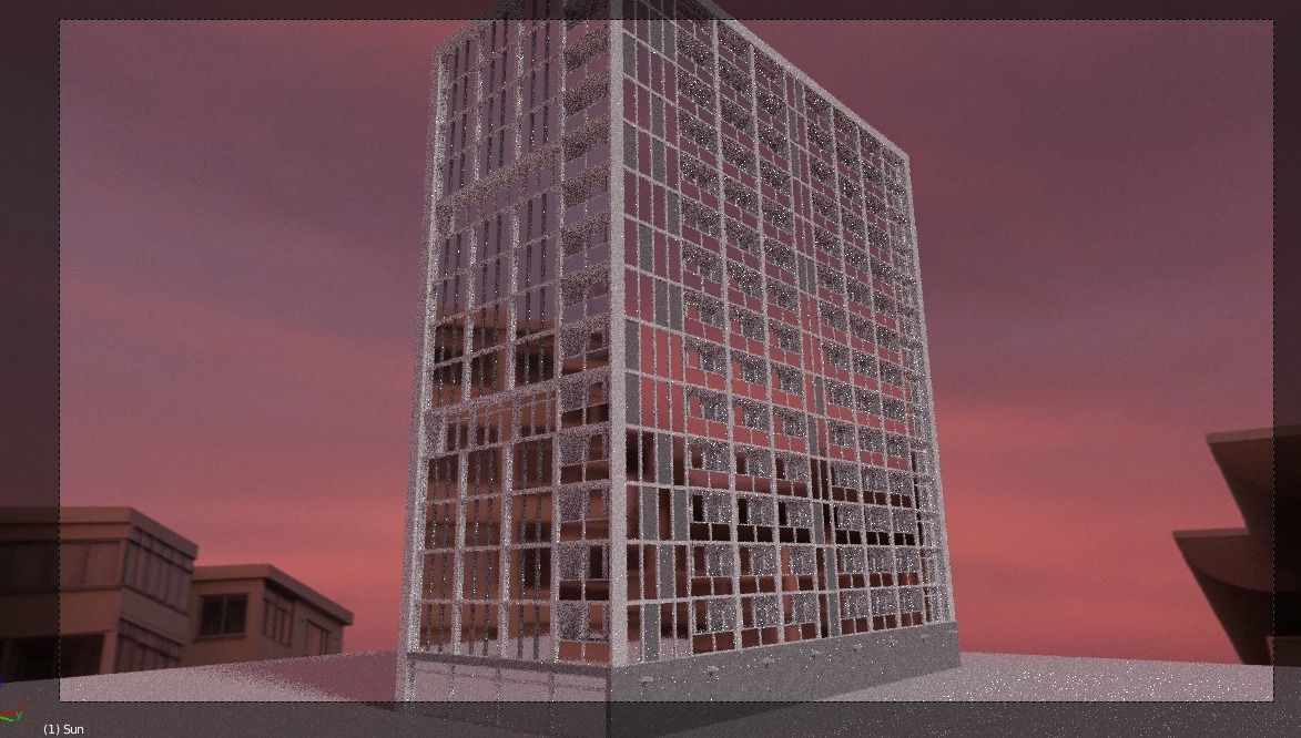 Blender 3D Dubai Hotel Building Good quality  Free 3D model_3