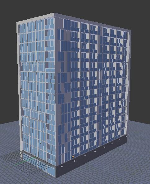Blender 3D Dubai Hotel Building Good quality  Free 3D model_2