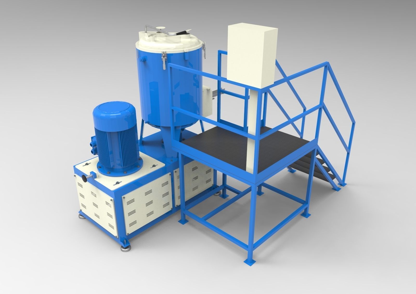 PVC Mixing Machine 3D model_1