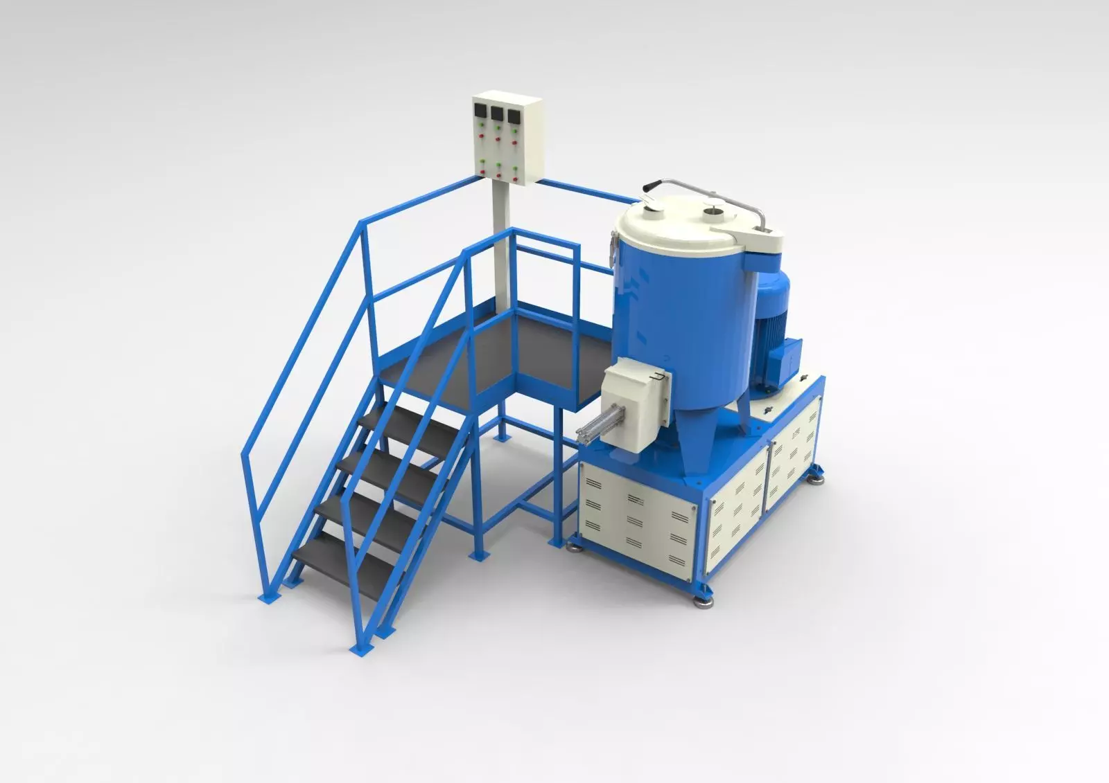 PVC Mixing Machine 3D model_0