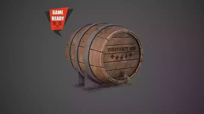 BARREL OLD Game Ready PBR