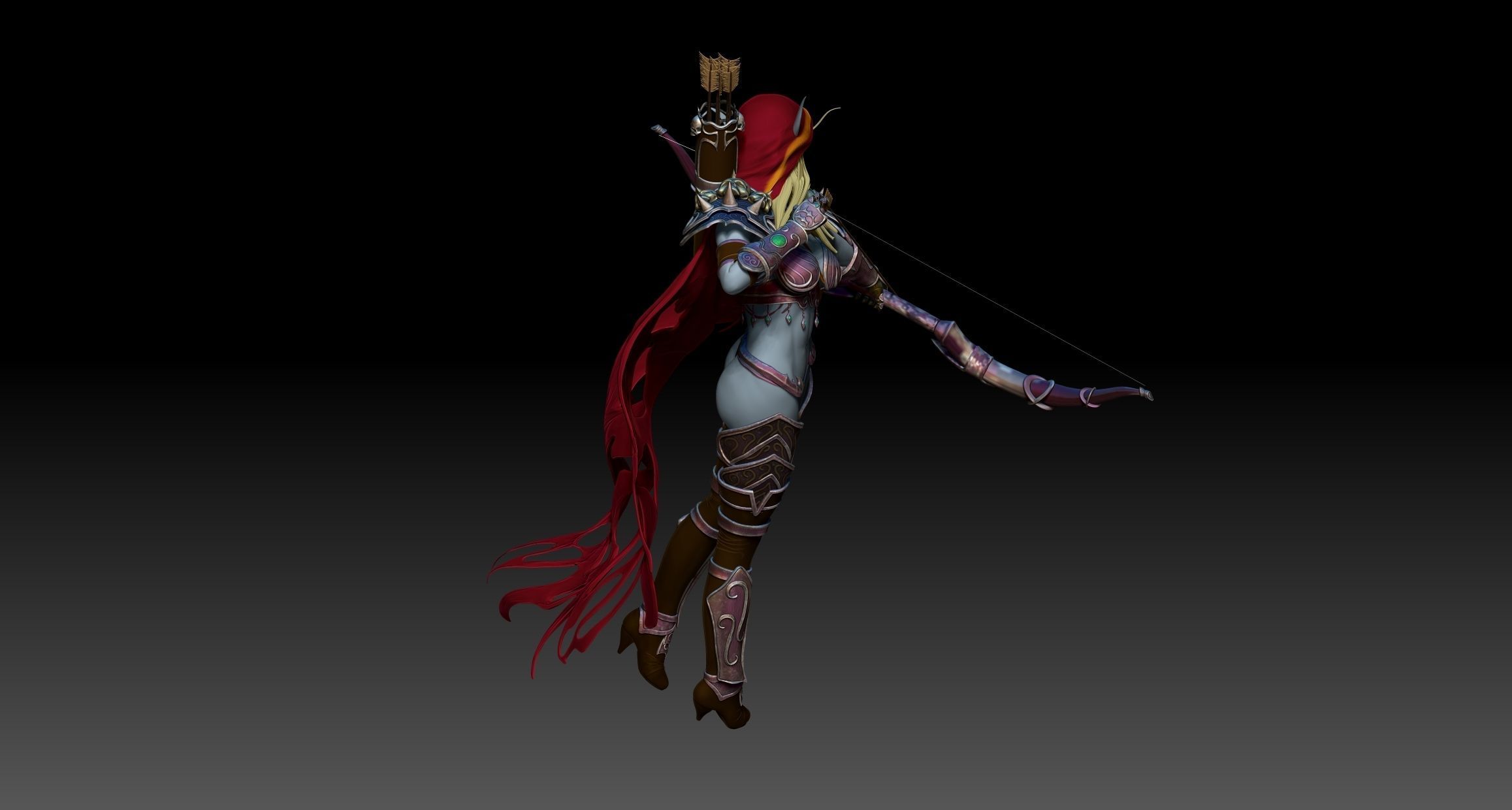 Sylvanas model 3D for print 3D print model_4