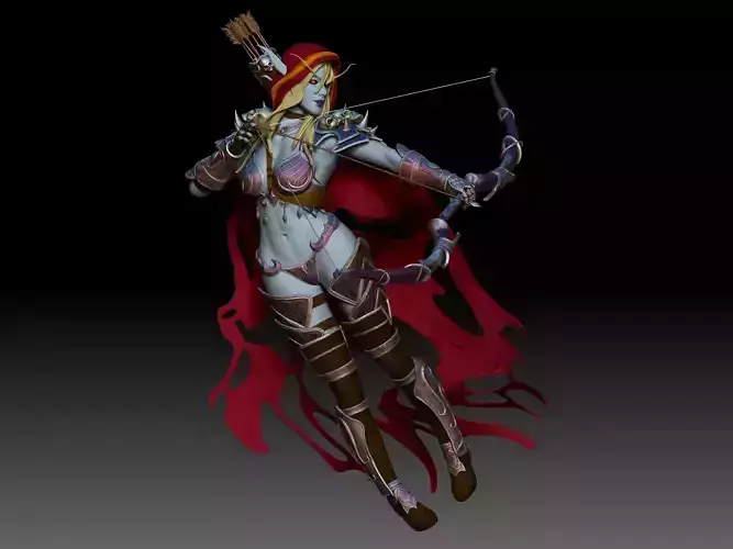 Sylvanas model 3D for print 3D print model