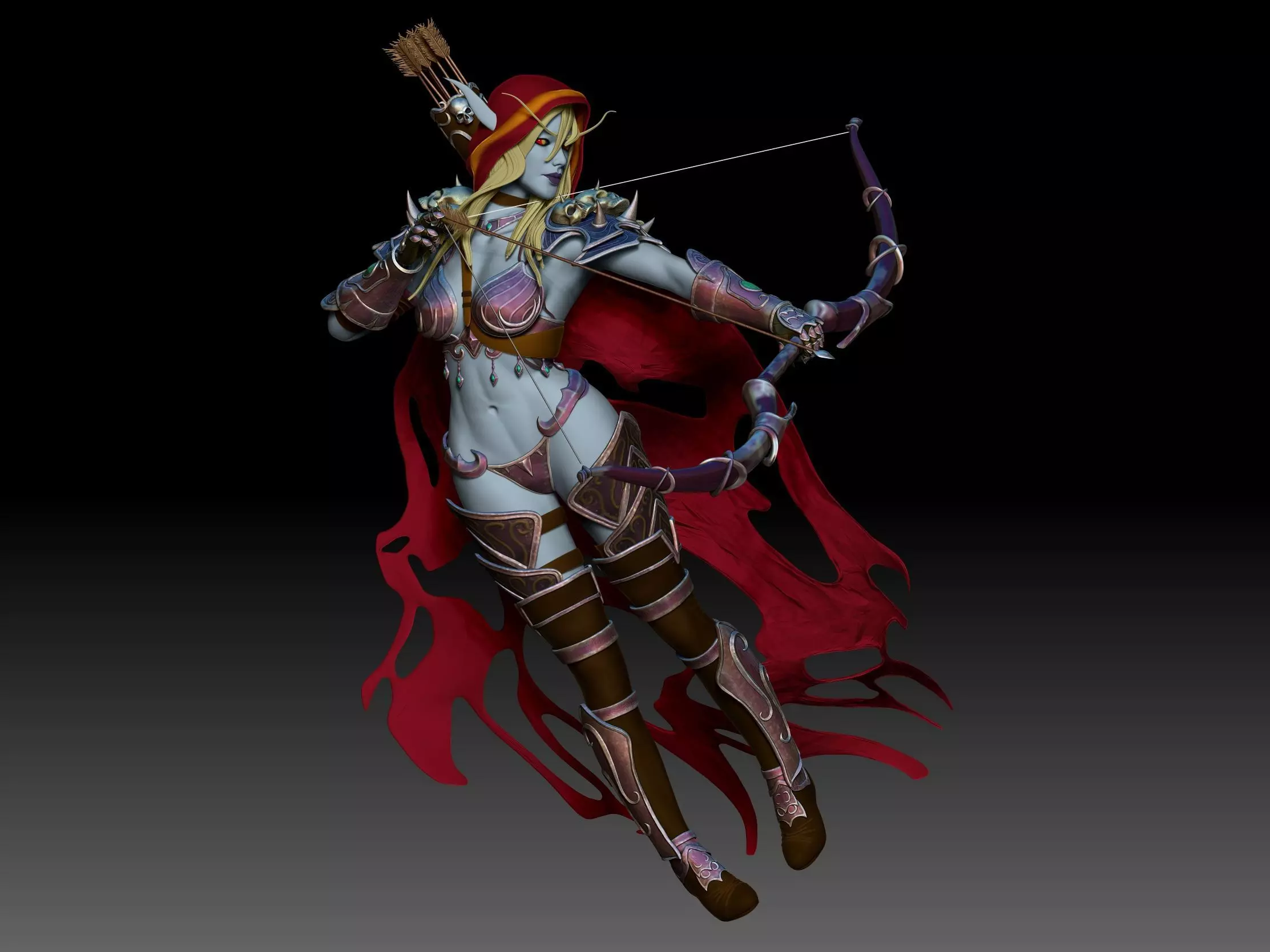 Sylvanas model 3D for print 3D print model_0