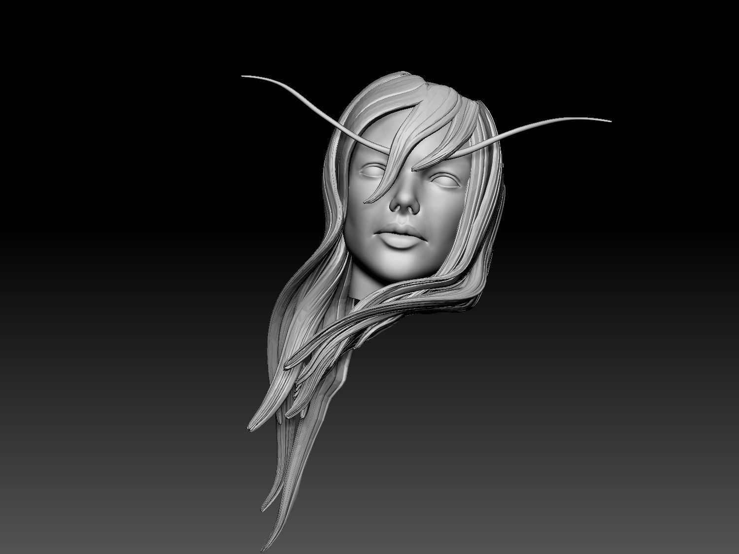 Sylvanas model 3D for print 3D print model_11