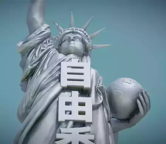 Statue of Liberty - Hong Kong freedom 3D print model