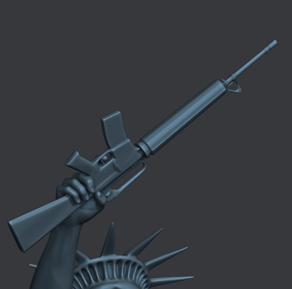 Statue of Liberty - Hong Kong freedom 3D print model_12