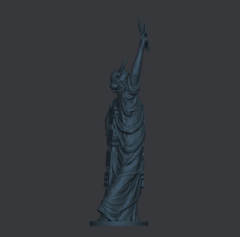 Statue of Liberty - Hong Kong freedom 3D print model_9