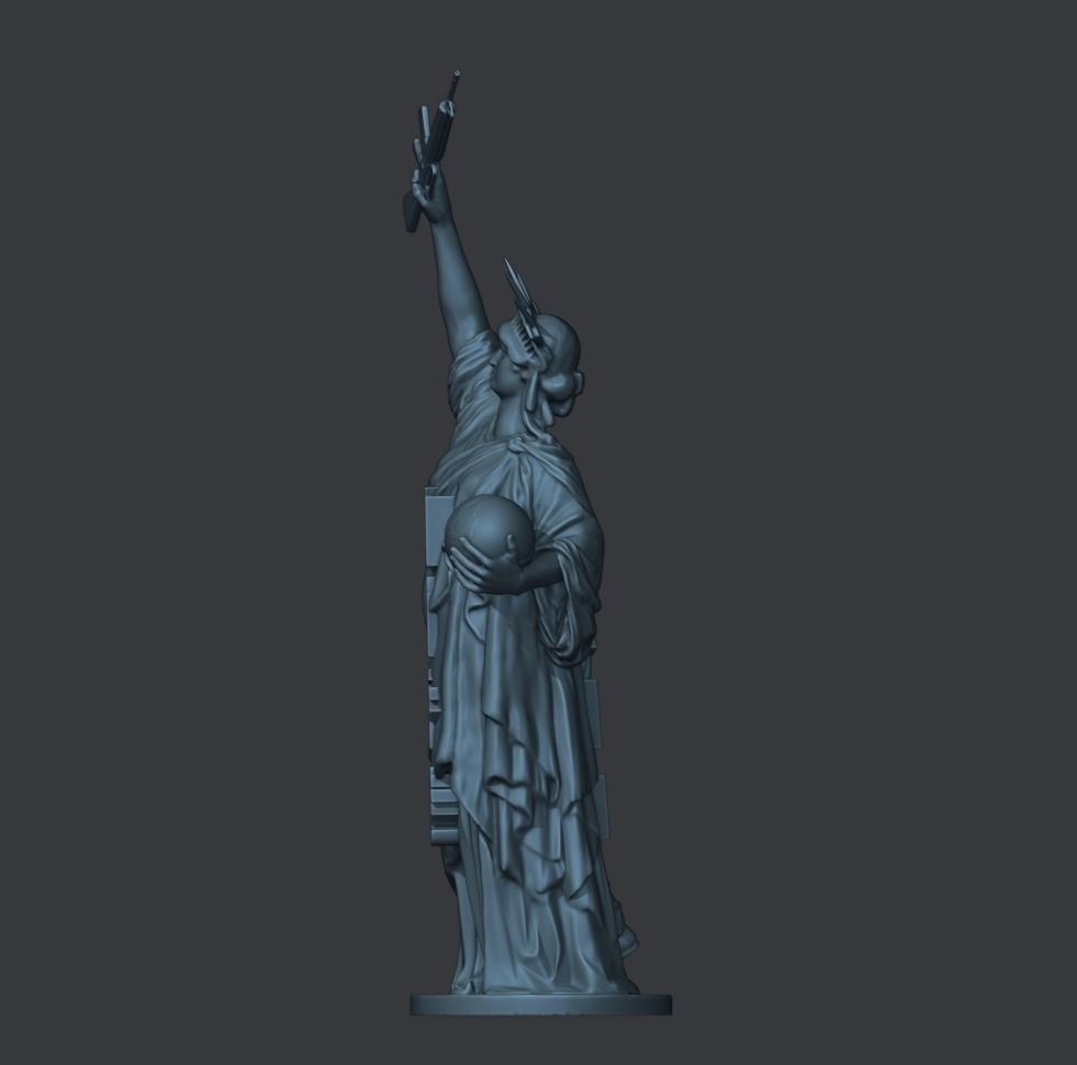 Statue of Liberty - Hong Kong freedom 3D print model_7