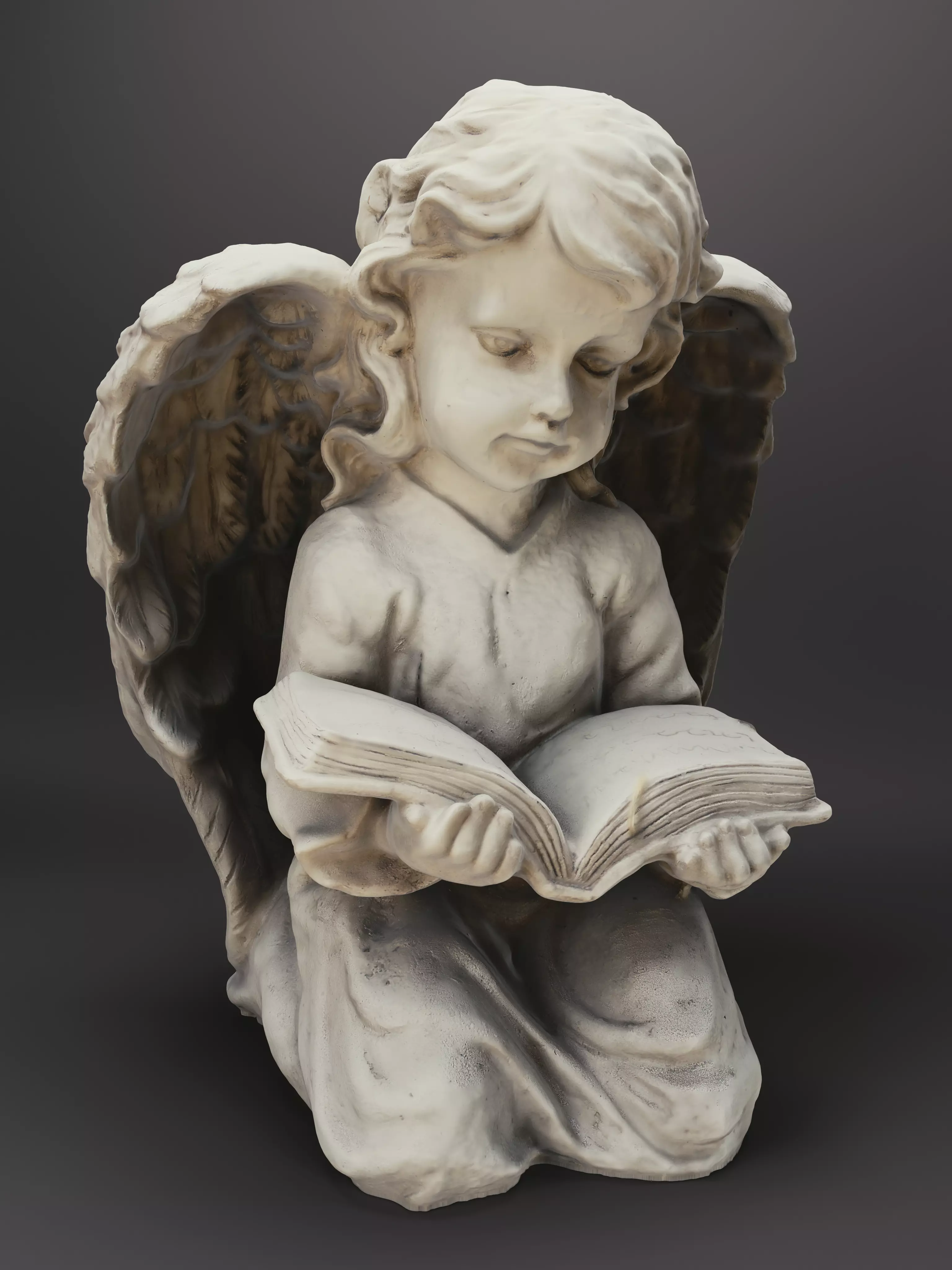 Photoscanned Cherub Statue 3D model