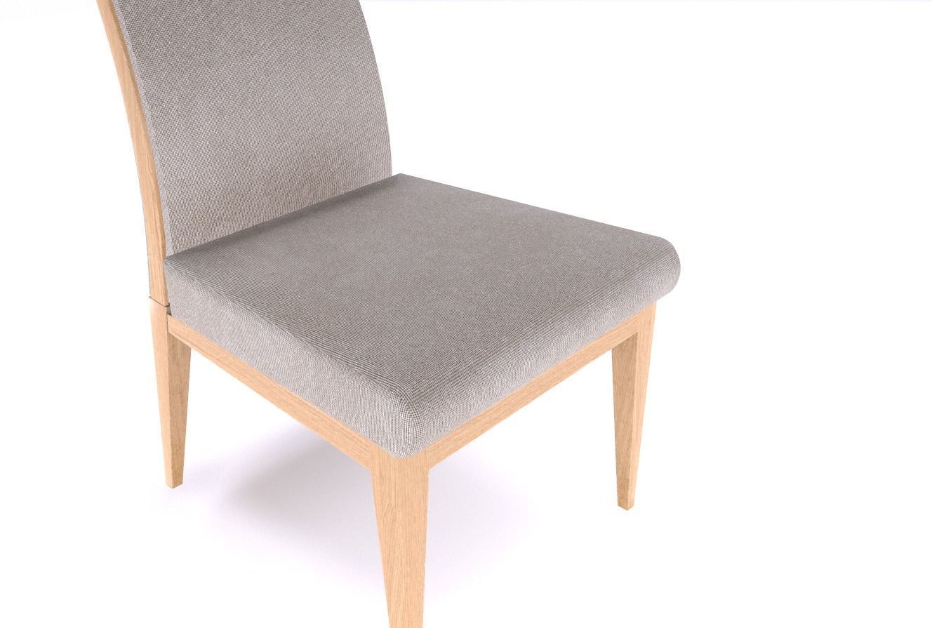 Dining table and chair Low-poly 3D model_5