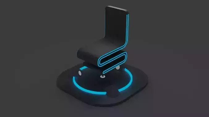 Futuristic MagLev Chair