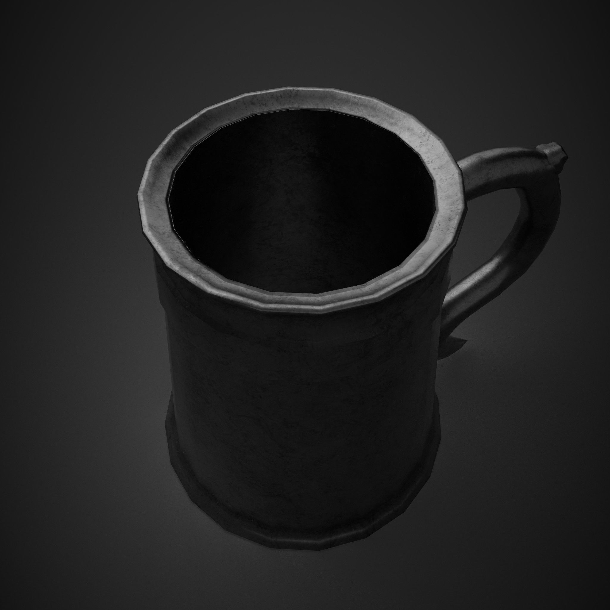 Medieval Tavern Cup Free low-poly 3D model_7