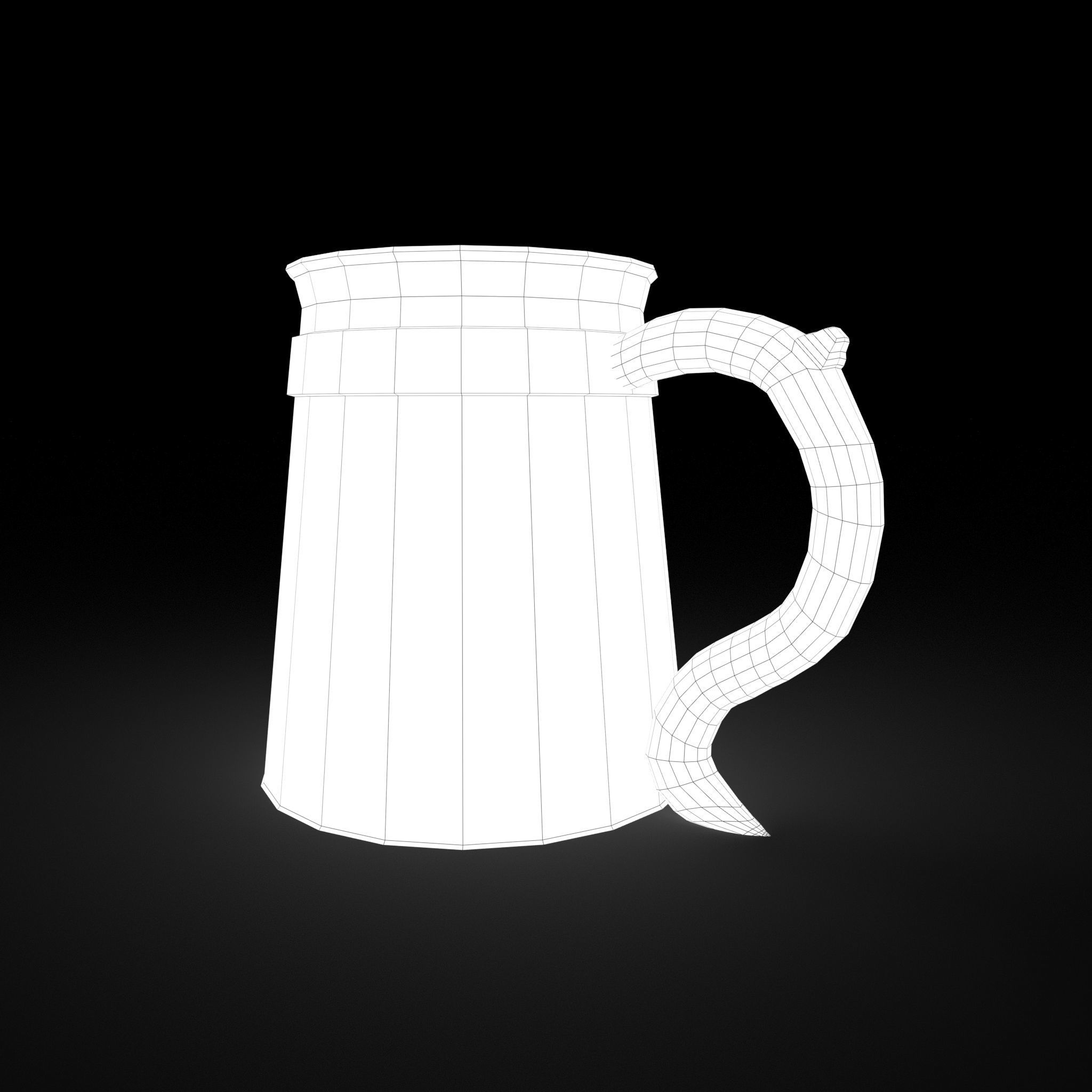 Medieval Tavern Cup Free low-poly 3D model_30