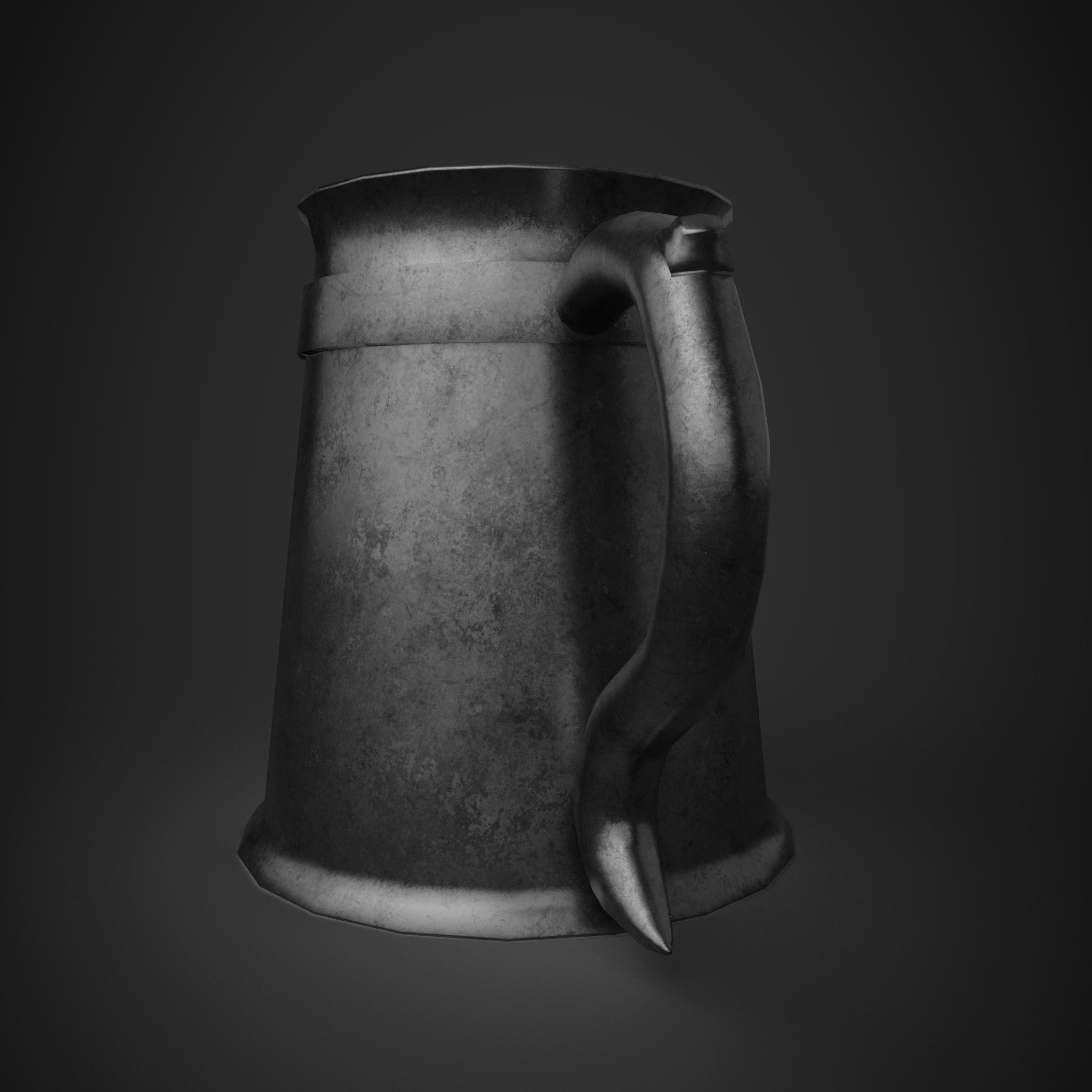 Medieval Tavern Cup Free low-poly 3D model_4