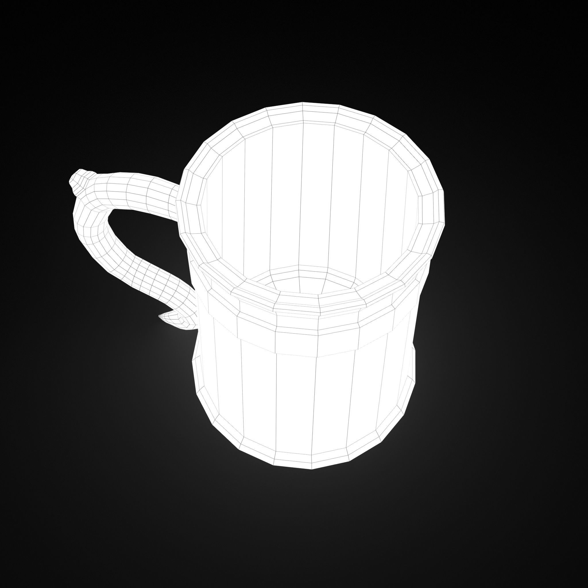 Medieval Tavern Cup Free low-poly 3D model_37