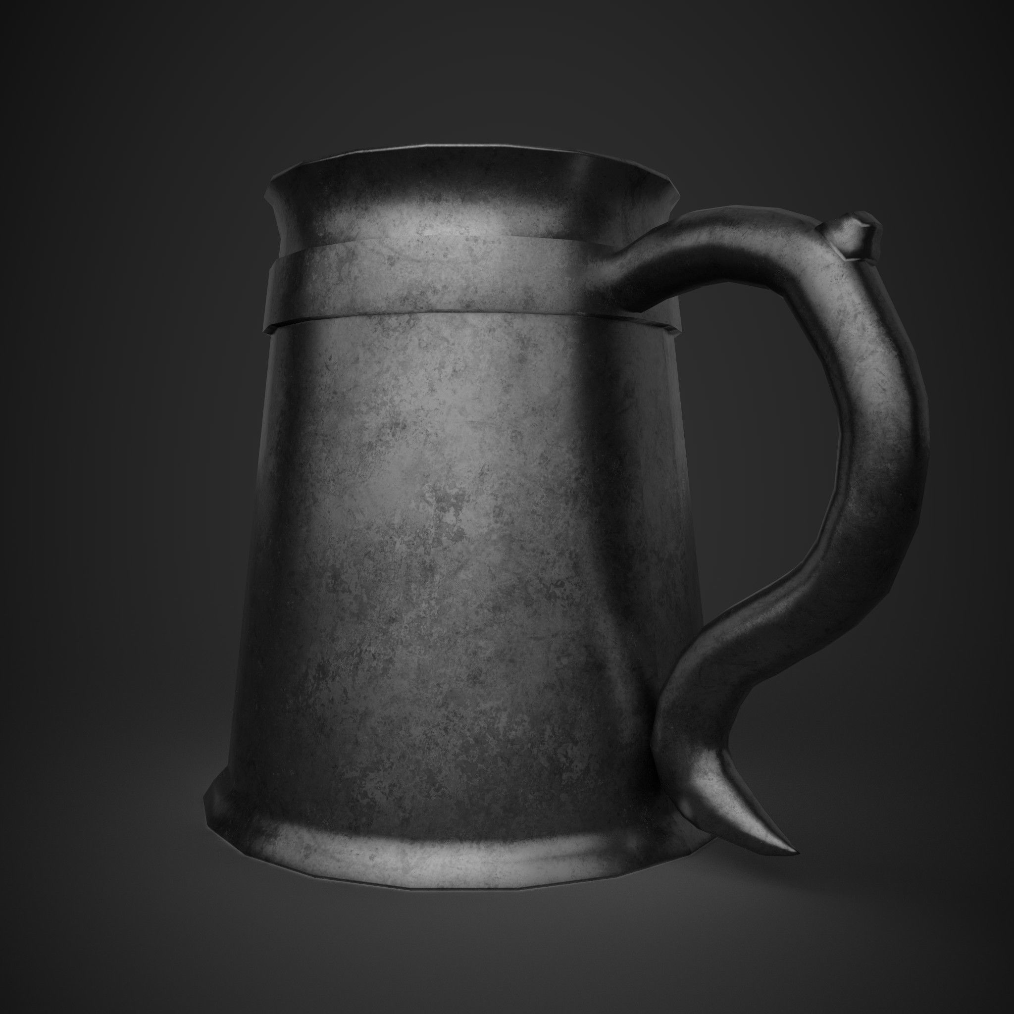 Medieval Tavern Cup Free low-poly 3D model_5