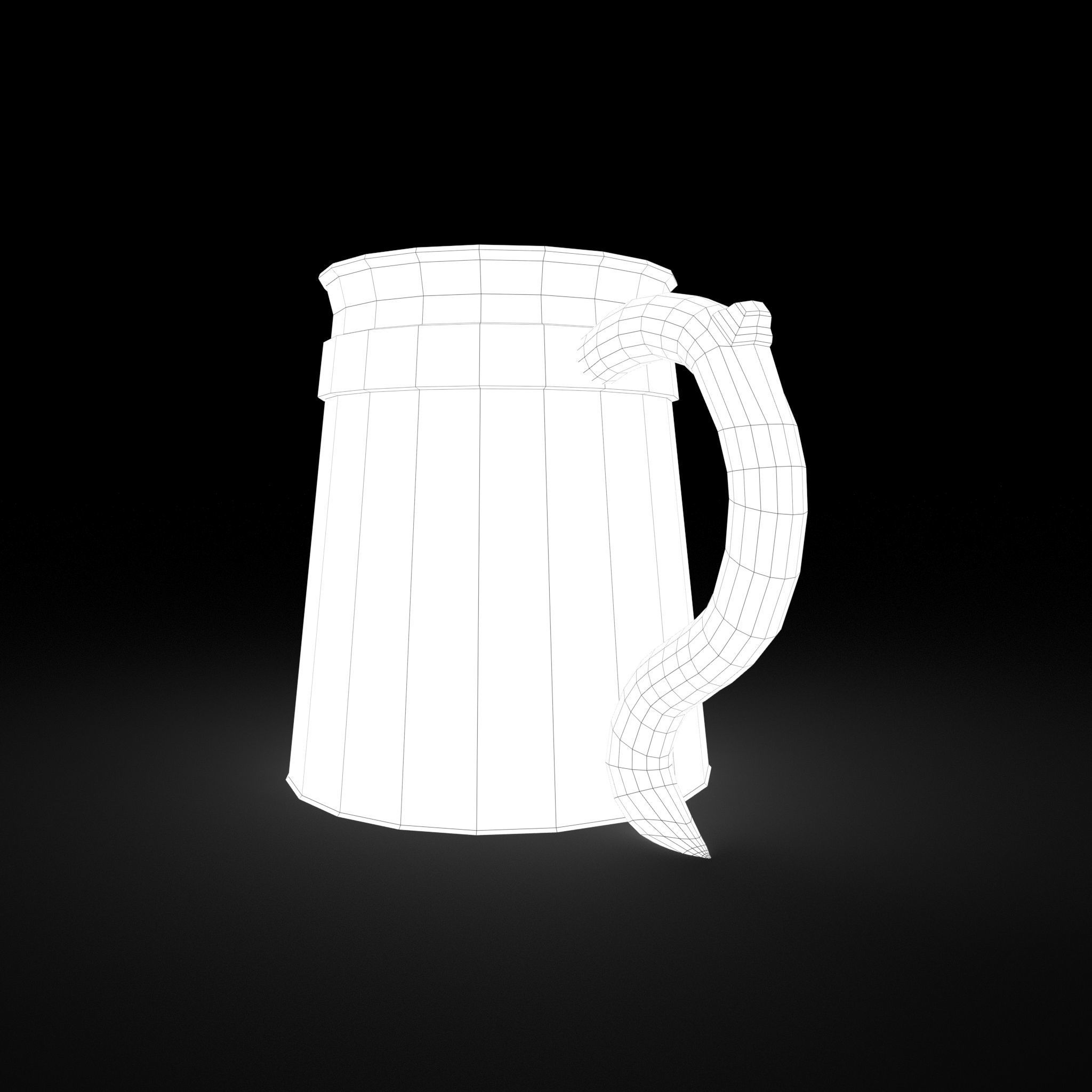 Medieval Tavern Cup Free low-poly 3D model_29