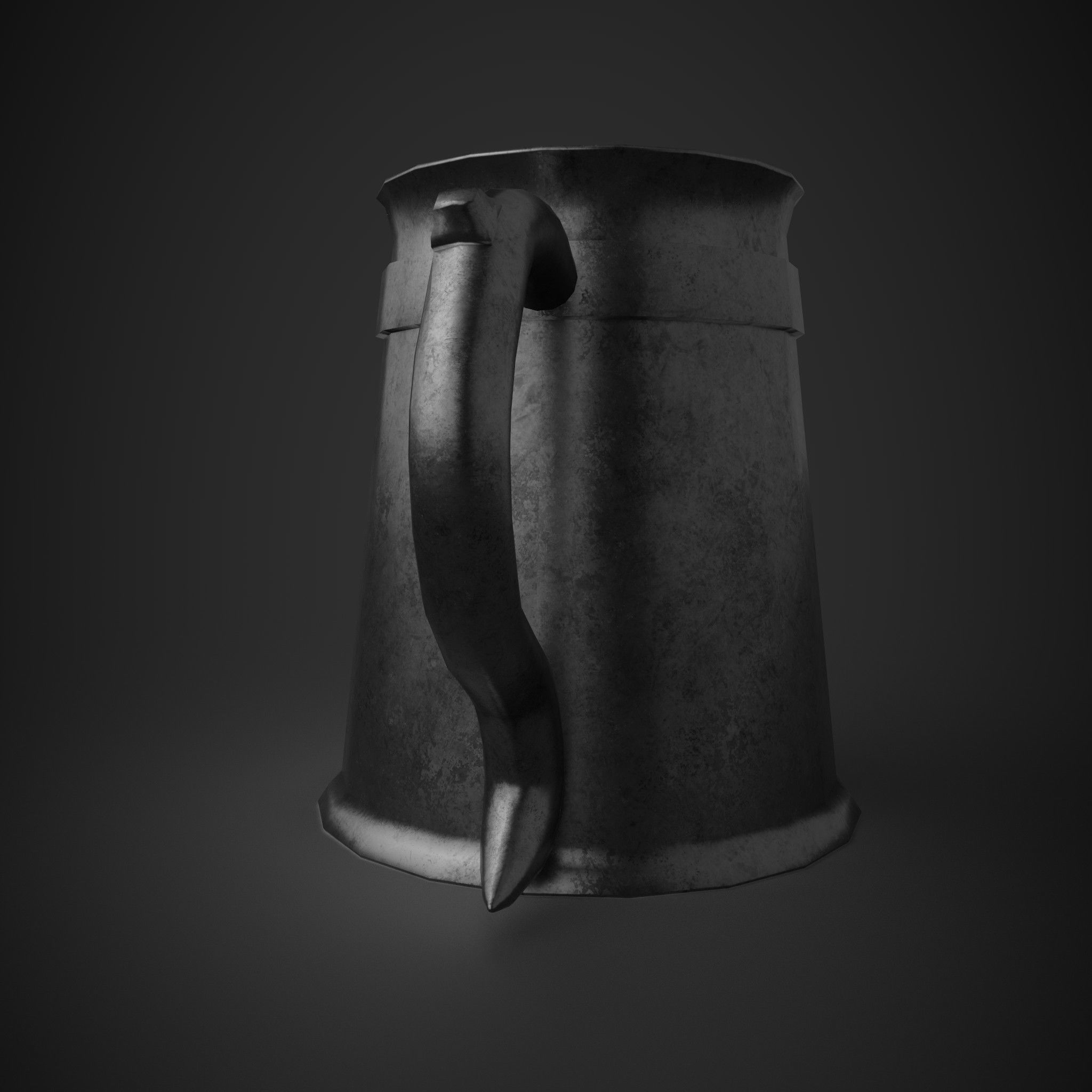 Medieval Tavern Cup Free low-poly 3D model_2