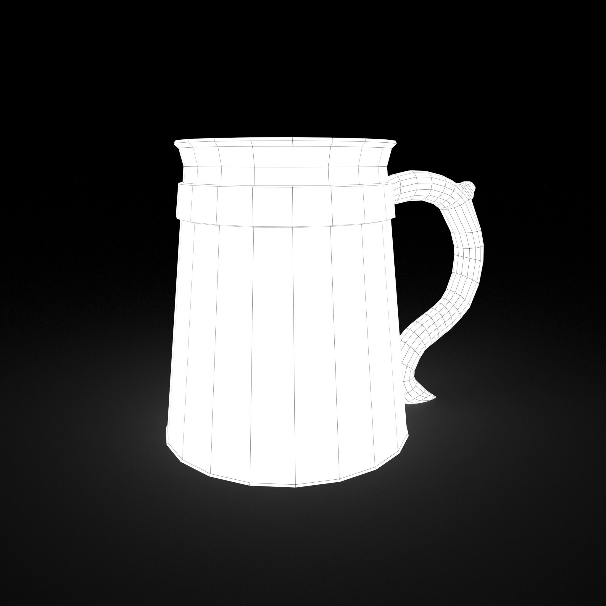 Medieval Tavern Cup Free low-poly 3D model_32