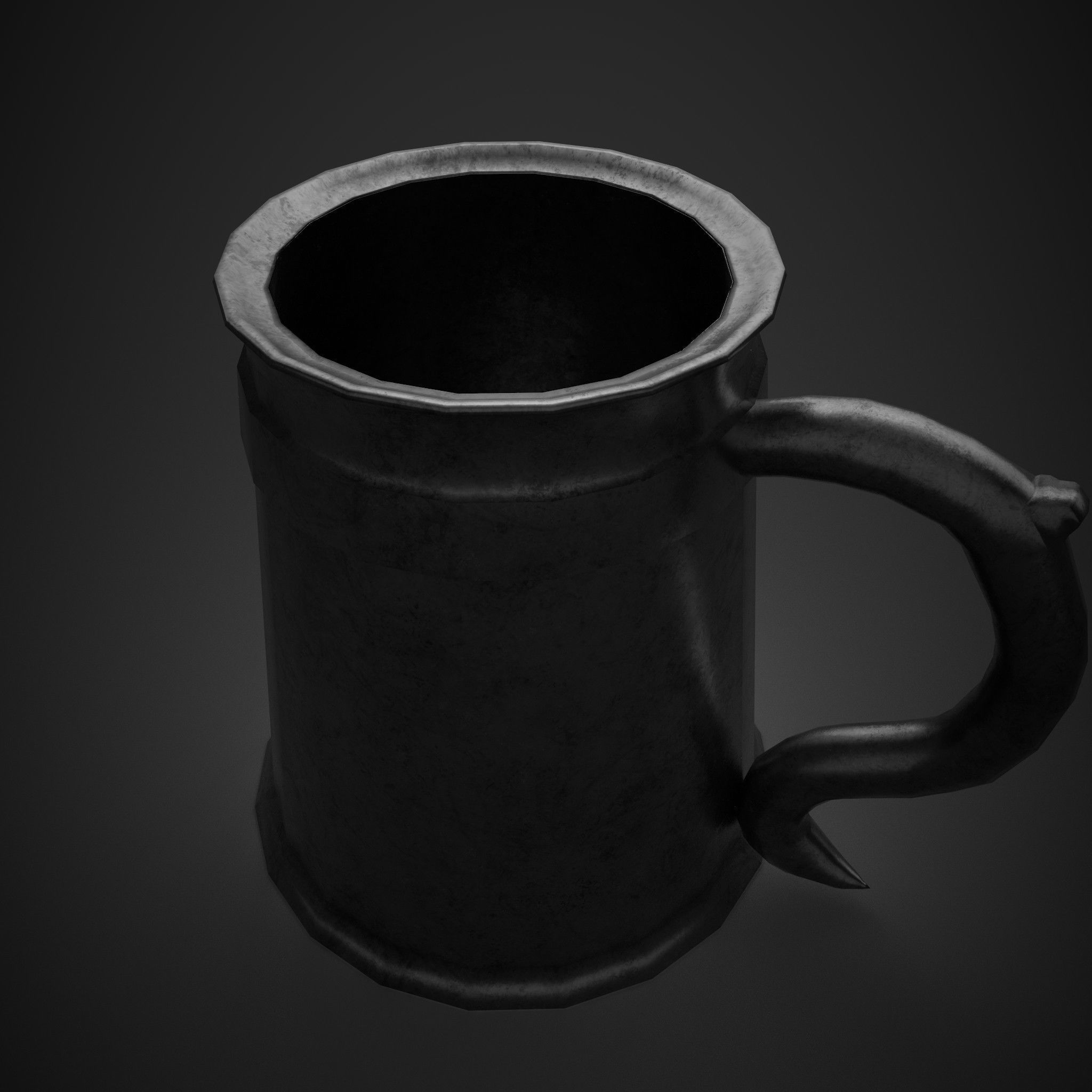 Medieval Tavern Cup Free low-poly 3D model_6