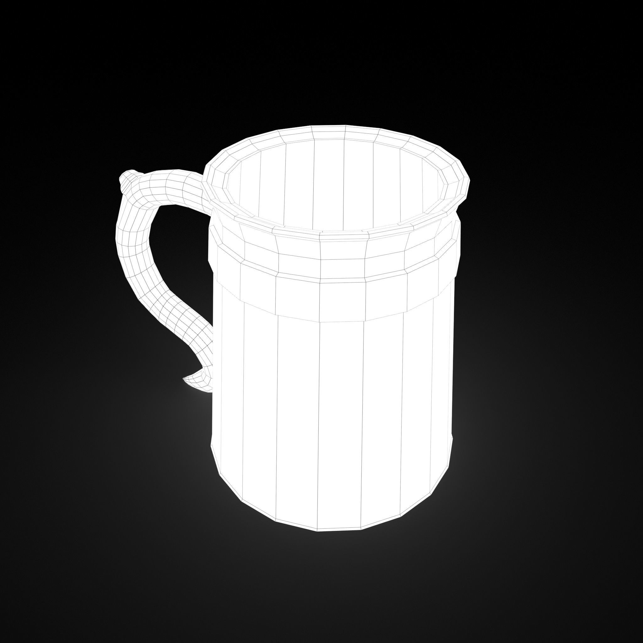 Medieval Tavern Cup Free low-poly 3D model_36