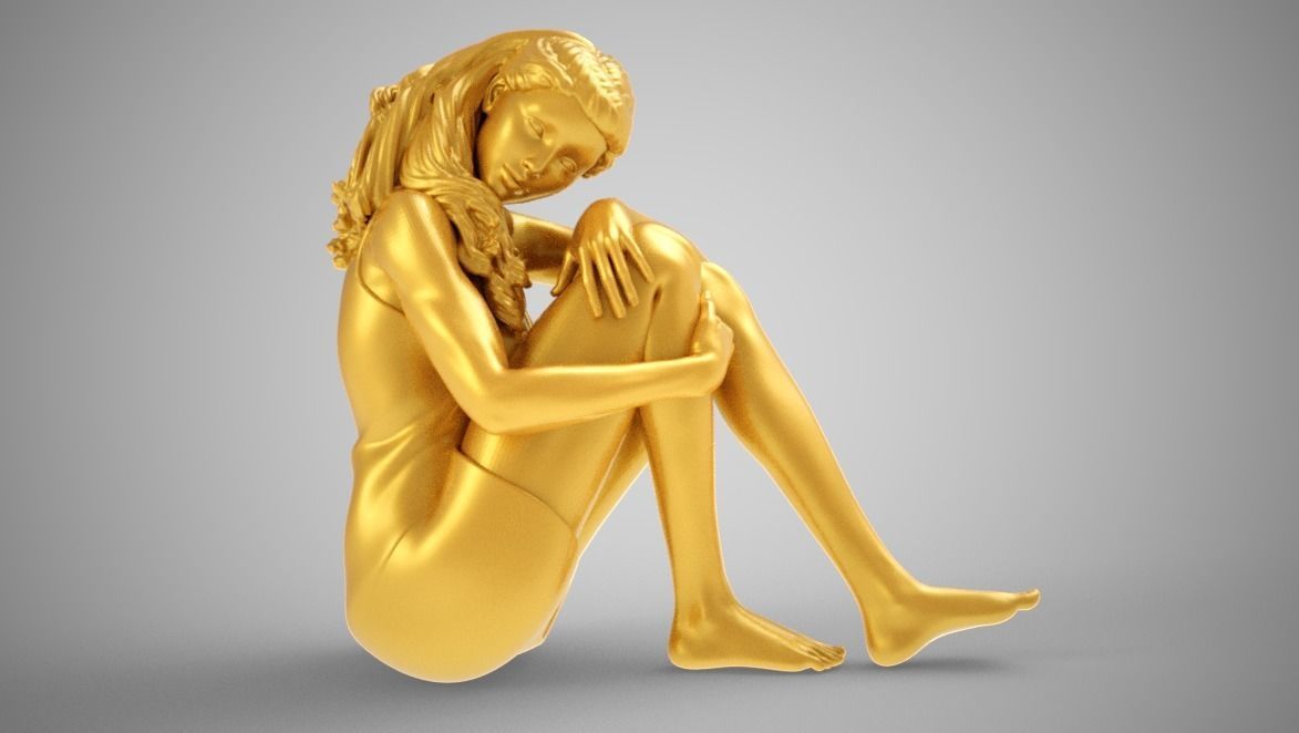 Alone Girl 3D print model_10