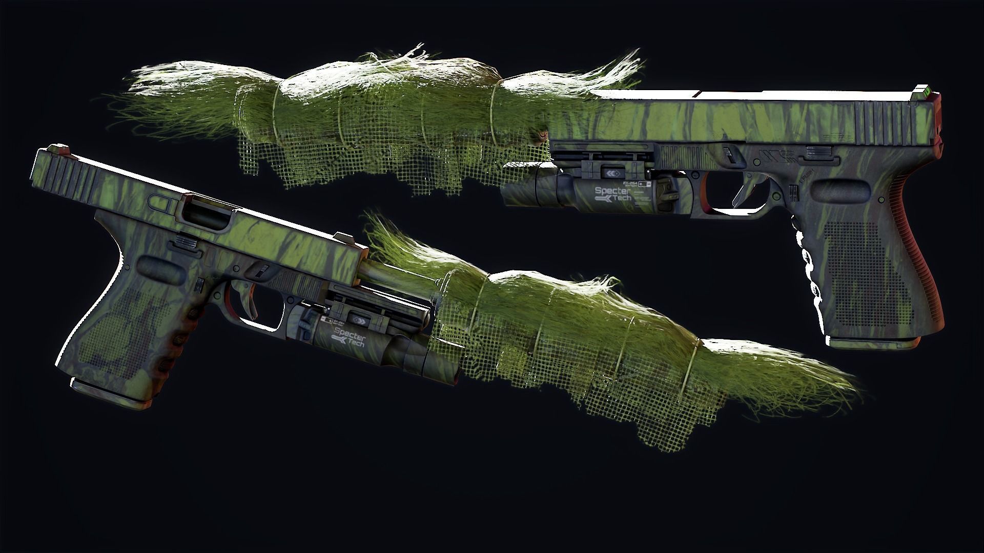 GameReady Modern Pistol Low-poly 3D model_5