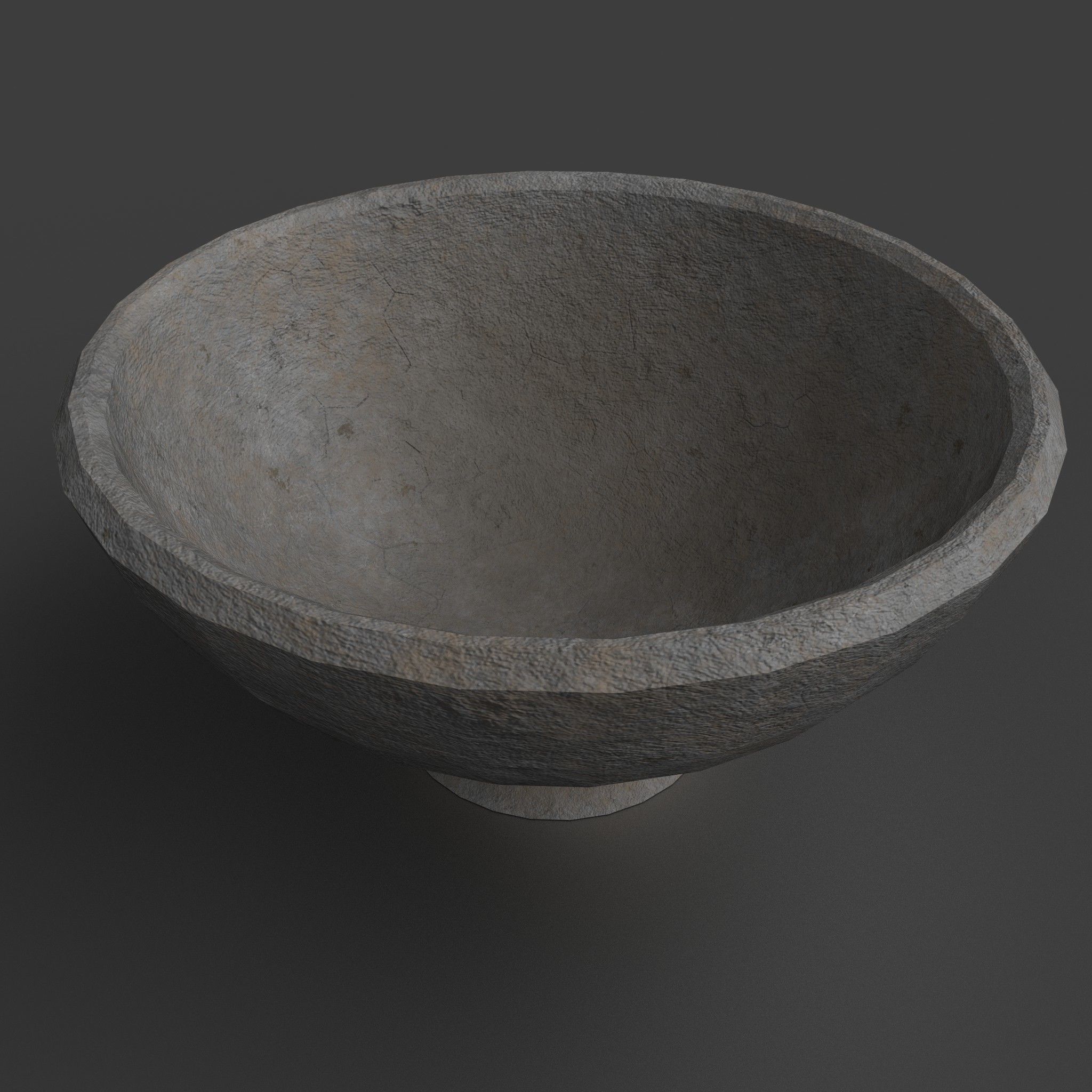 Medieval Tavern Bowl Low-poly 3D model_12