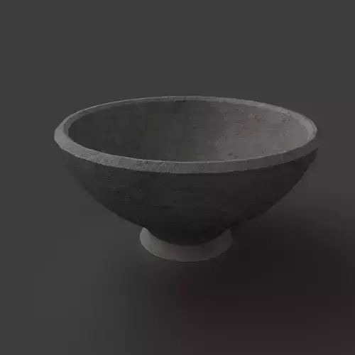 Medieval Tavern Bowl Low-poly 3D model