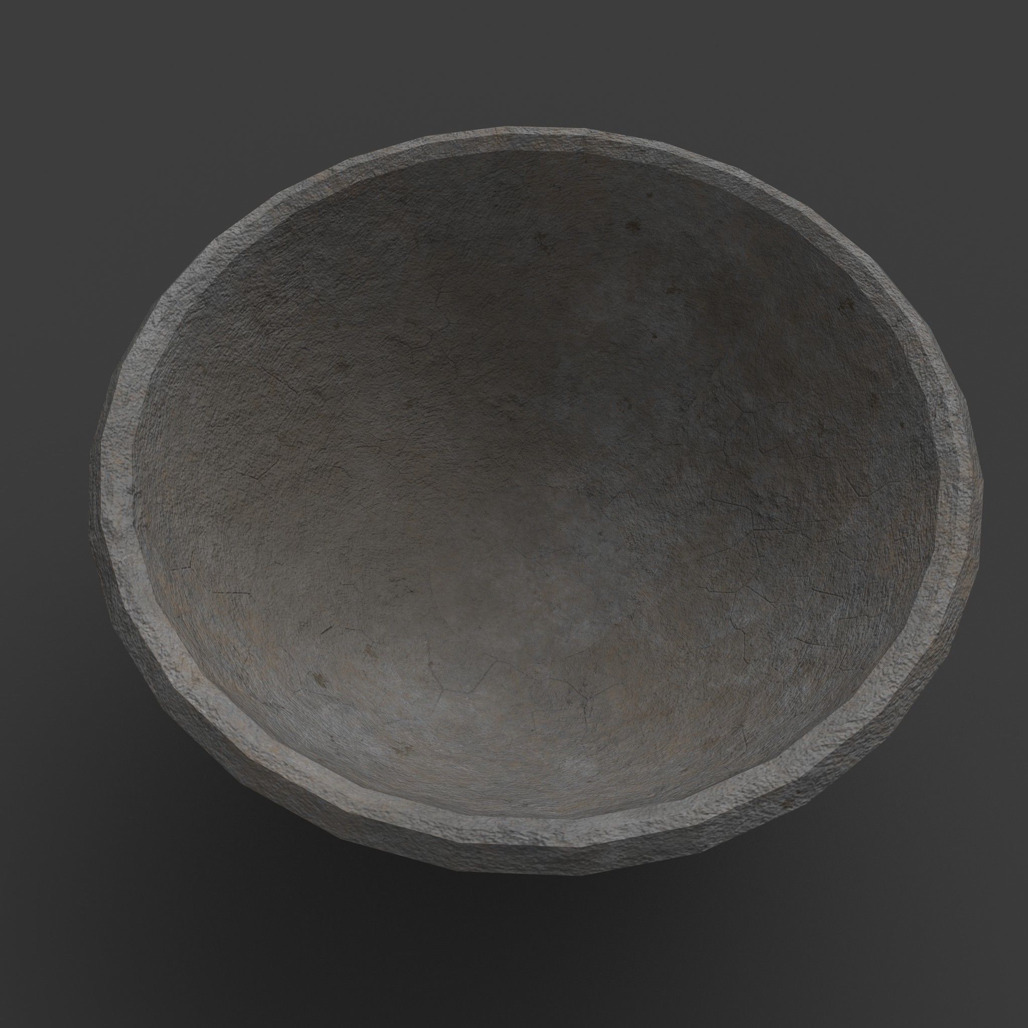 Medieval Tavern Bowl Low-poly 3D model_8
