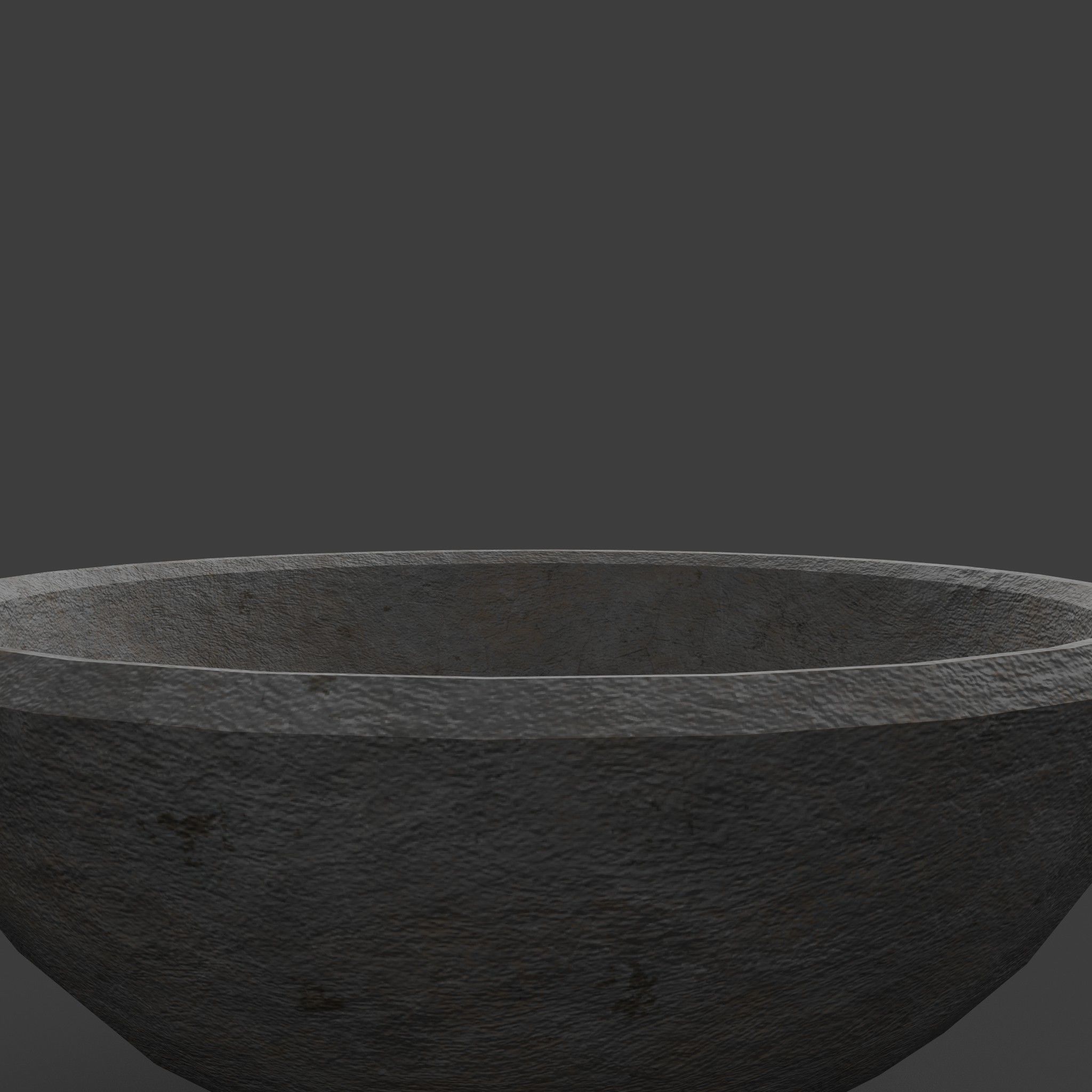 Medieval Tavern Bowl Low-poly 3D model_6